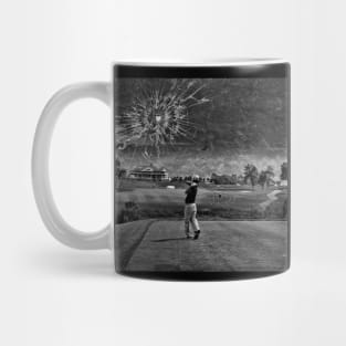 Broken Glass Sky - Black and White Mug